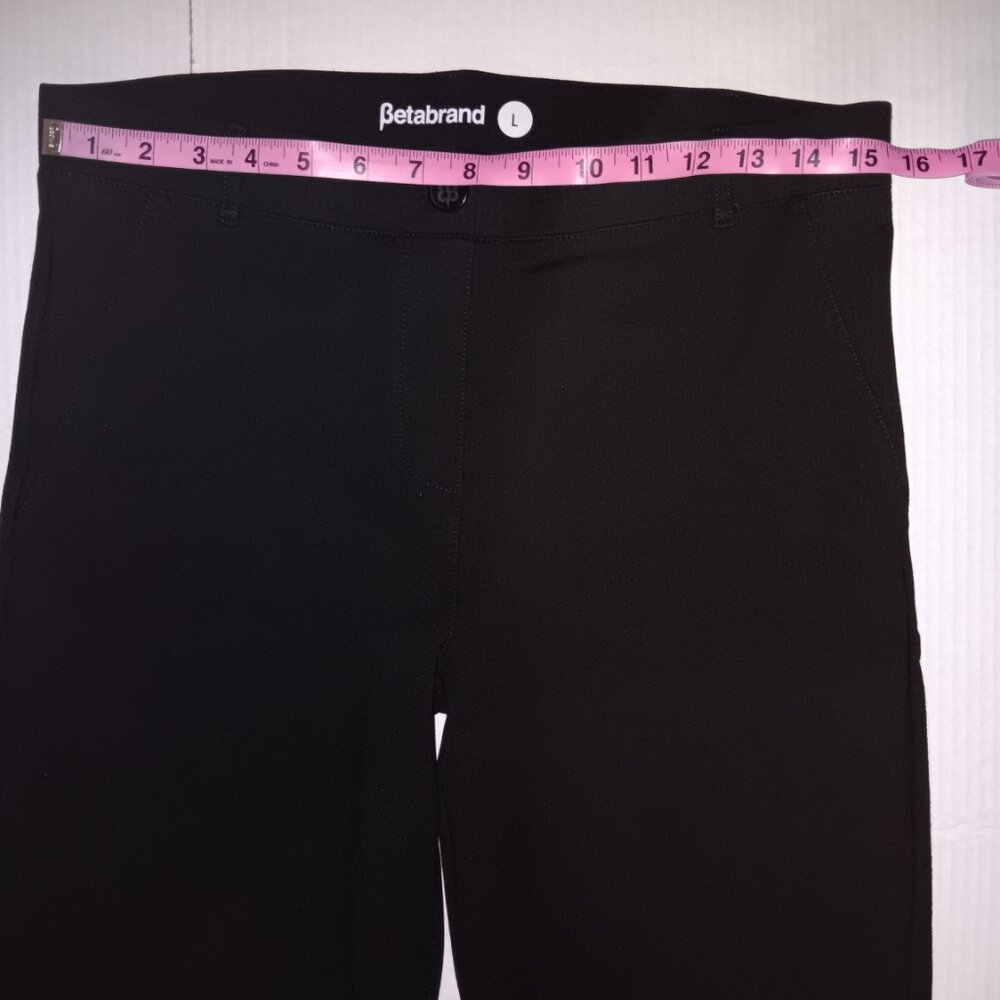 BETABRAND CLASSIC DRESS PANTS YOGA PANTS BOOTCUT BLACK - Picture 9 of 15